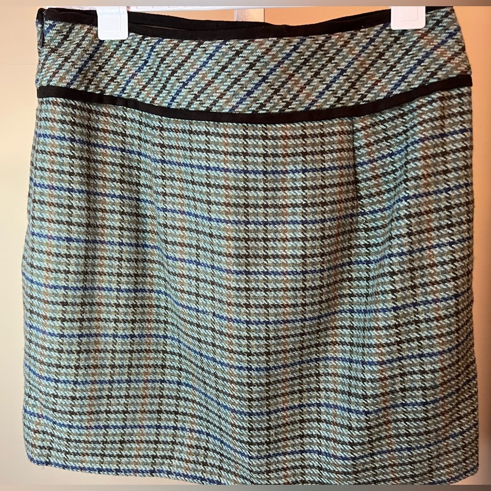Green and brown formal wool skirt Outback Red